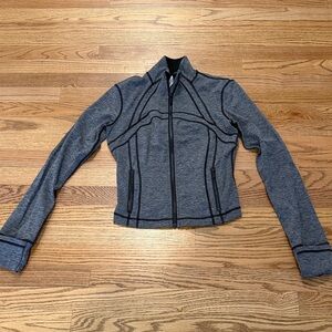 Lululemon Women's Heathered Black Define Cropped Jacket